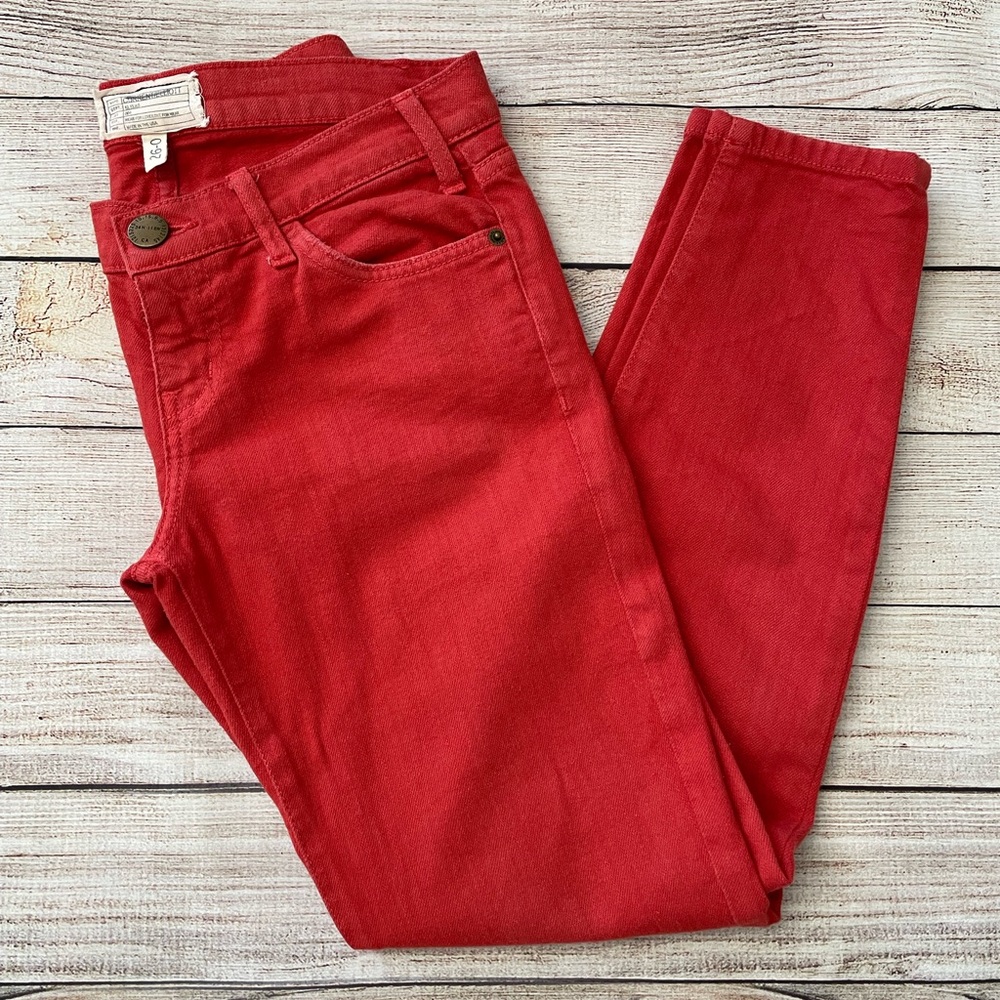 Current Elliott Women’s Stiletto Jeans Size 26 Cayenne Red - Picture 3 of 12